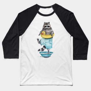 summer Raccoon Baseball T-Shirt